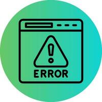 Error Vector Icon Design