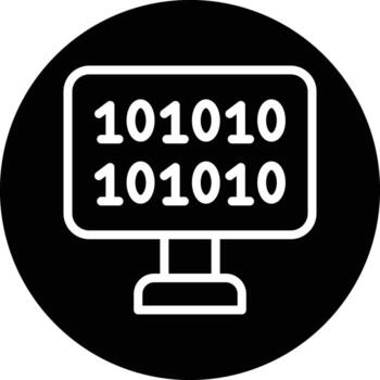 Binary Code Vector Icon Design