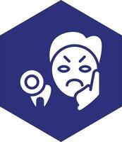 Toothache Vector Icon design