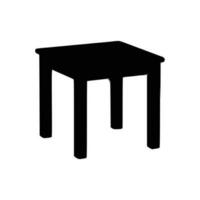 Nice Table silhouettes vector Design. Black illustration. Black Table.
