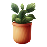 magnifique les plantes dans céramique des pots . ai généré png