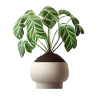 Beautiful plants in ceramic pots . png