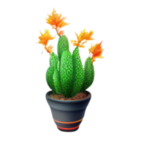 Beautiful plants in ceramic pots . png