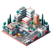 Isometric city design . png