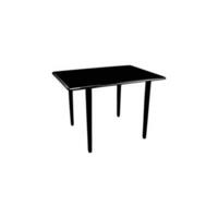 Nice Table silhouettes vector Design. Black illustration. Black Table.