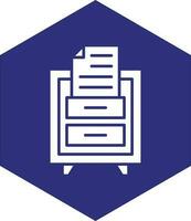 File Drawer Vector Icon design