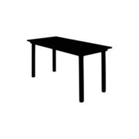 Nice Table silhouettes vector Design. Black illustration. Black Table.
