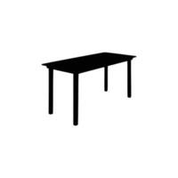 Nice Table silhouettes vector Design. Black illustration. Black Table.