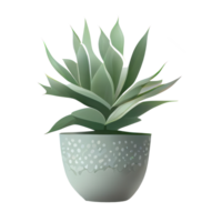 Beautiful plants in ceramic pots . png