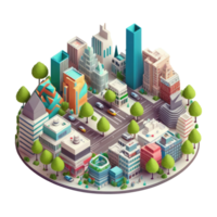 Isometric city design . png