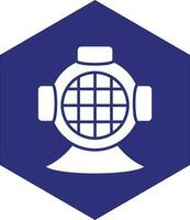 Diving Helmet Vector Icon design