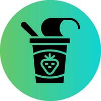 Yogurt Vector Icon Design