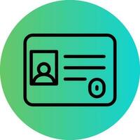 Identification Card Vector Icon Design