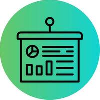 Statistics Presentation Vector Icon Design