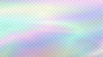 Modern blurred gradient background in trendy retro 90s, 00s style. Y2K aesthetic. Rainbow light prism effect. Hologram reflection. Poster template for social media posts, digital marketing vector