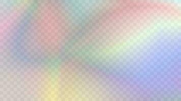 Modern blurred gradient background in trendy retro 90s, 00s style. Y2K aesthetic. Rainbow light prism effect. Hologram reflection. Poster template for social media posts, digital marketing vector