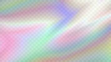 Modern blurred gradient background in trendy retro 90s, 00s style. Y2K aesthetic. Rainbow light prism effect. Hologram reflection. Poster template for social media posts, digital marketing vector