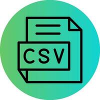 CSV Vector Icon Design