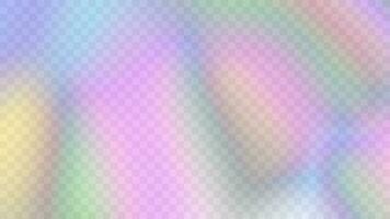 Modern blurred gradient background in trendy retro 90s, 00s style. Y2K aesthetic. Rainbow light prism effect. Hologram reflection. Poster template for social media posts, digital marketing vector