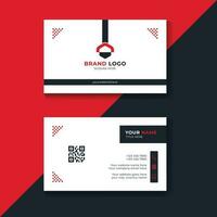 Professional business card template design, Printable double side corporate visiting card design vector