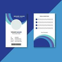 Simple ID Card template design, Employee ID Card template design vector