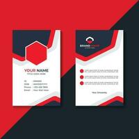 Simple ID Card template design, Employee ID Card template design vector