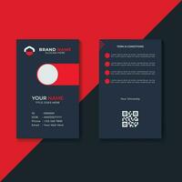 Simple ID Card template design, Employee ID Card template design vector