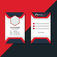 Simple ID Card template design, Employee ID Card template design vector