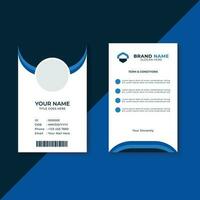 Simple ID Card template design, Employee ID Card template design vector