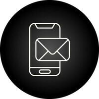 icono de vector de correo de teléfono