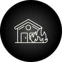 House On Fire Vector Icon