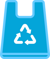 recycelt Plastik Tasche Symbol. png