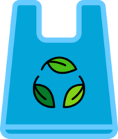 Recycled plastic bag icon. png