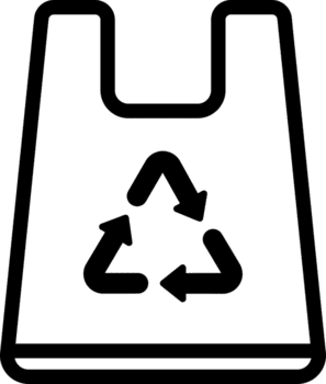 reciclado plástico saco ícone. png