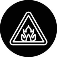 Flammable Vector Icon Design