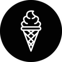 Ice Cream Vector Icon Design