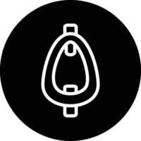 Urinal Toilet Vector Icon Design