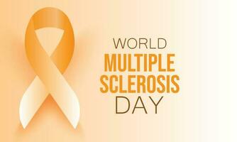 World Multiple Sclerosis Day. Template for background, banner, card, poster. vector illustration.
