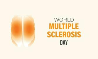 World Multiple Sclerosis Day. Template for background, banner, card, poster. vector illustration.