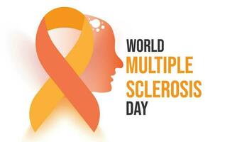 World Multiple Sclerosis Day. Template for background, banner, card, poster. vector illustration.