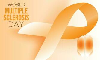 World Multiple Sclerosis Day. Template for background, banner, card, poster. vector illustration.