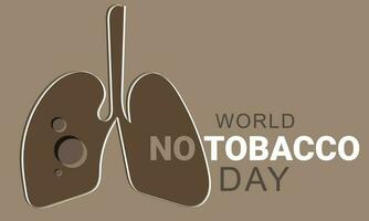 World No Tobacco Day. Template for background, banner, card, poster. vector illustration.