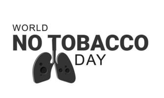 World No Tobacco Day. Template for background, banner, card, poster. vector illustration.