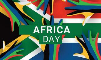 Africa Day. Template for background, banner, card, poster. vector illustration.