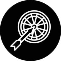 Dartboard Vector Icon Design