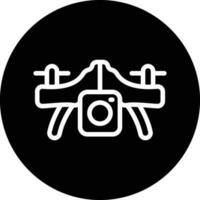 Camera Drone Vector Icon Design