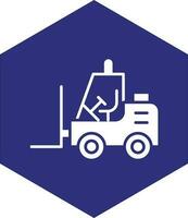 Forklift Vector Icon design