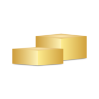 Golden podium product display png