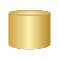 pódio 3d dourado png