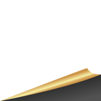 golden Seite Ecke png